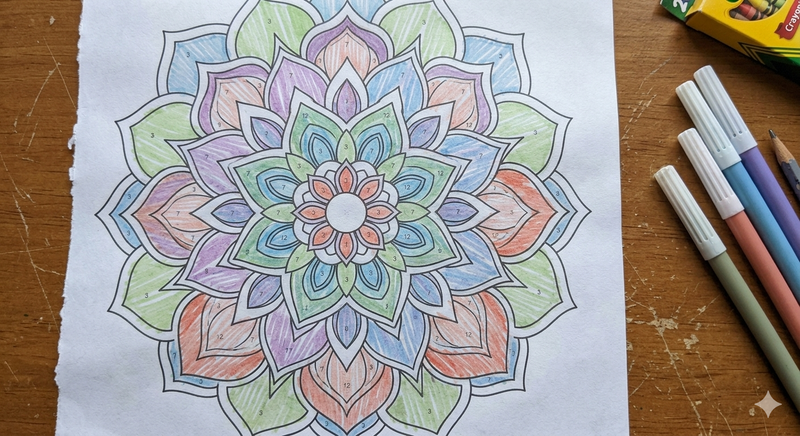 Colores apagados que no cubren los números